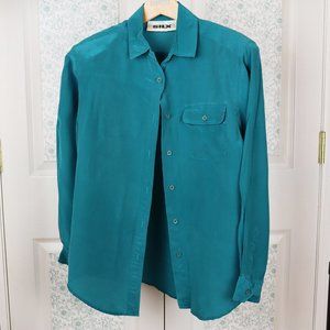 100% silk long sleeve blouse